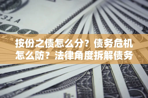 北京按份之债怎么分？债务危机怎么防？法律角度拆解债务分配与风险自保指南
