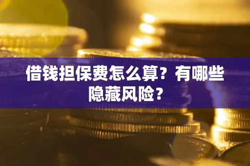 北京借钱担保费怎么算？有哪些隐藏风险？