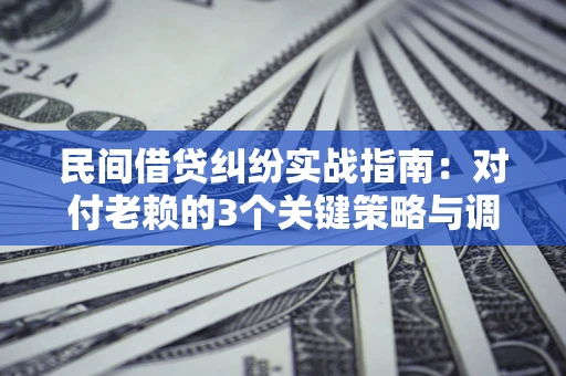 北京民间借贷纠纷实战指南：对付老赖的3个关键策略与调解盲区解析