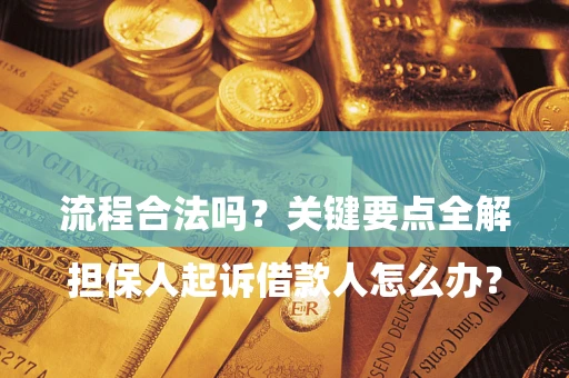 北京

担保人起诉借款人怎么办？流程合法吗？关键要点全解析