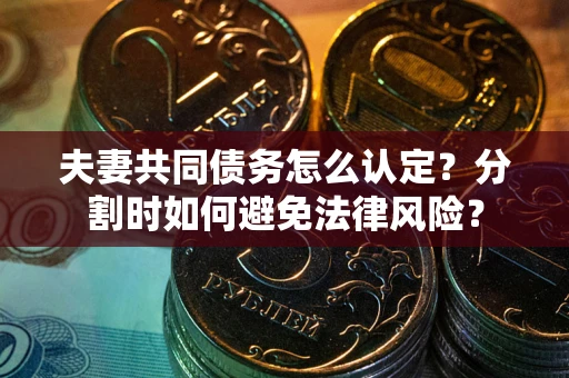北京夫妻共同债务怎么认定？分割时如何避免法律风险？